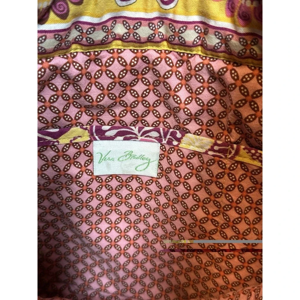 Vera Bradley Yellow/Pink Floral Toggle Tote